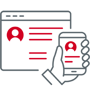 Symbolische Darstellung Digitaler Bewerbungsplattformen